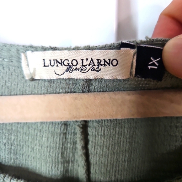 LUNGO L'ARNO GREEN FLORAL MAXI DRESS SIZE 1X - Picture 2 of 8